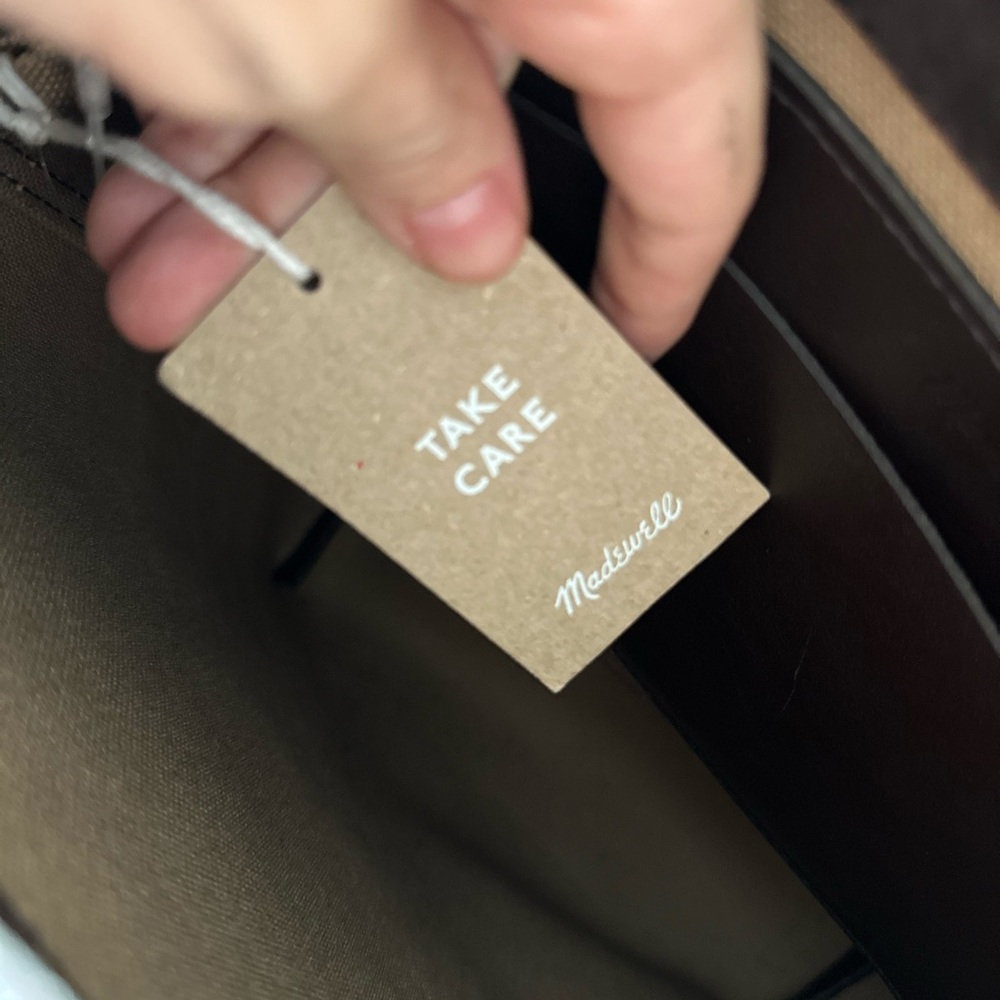 Madewell Dark Brown Suede Hobo Shoulder Bag - Picture 9 of 12